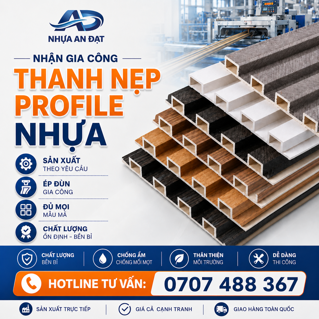 THANH NẸP PROFILE NHỰA