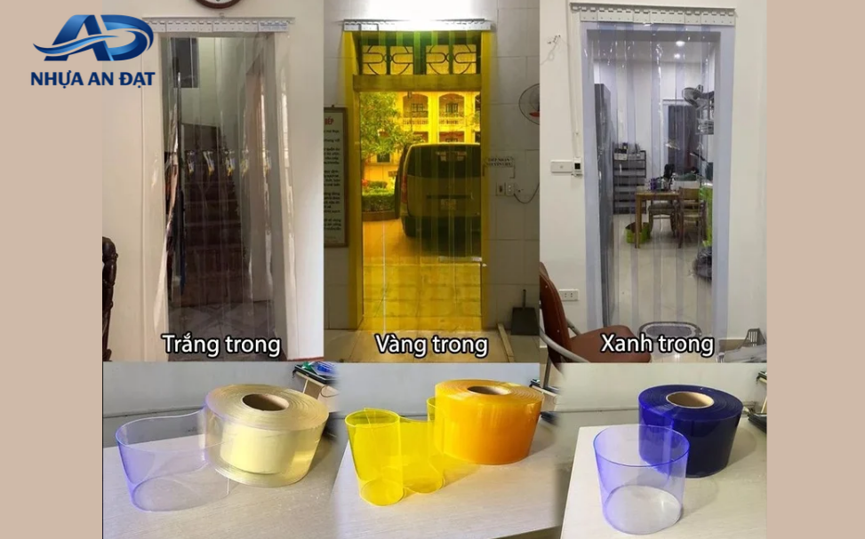 Rèm nhựa PVC màu và rèm nhựa PVC trong suốt khác nhau ở điểm nào?