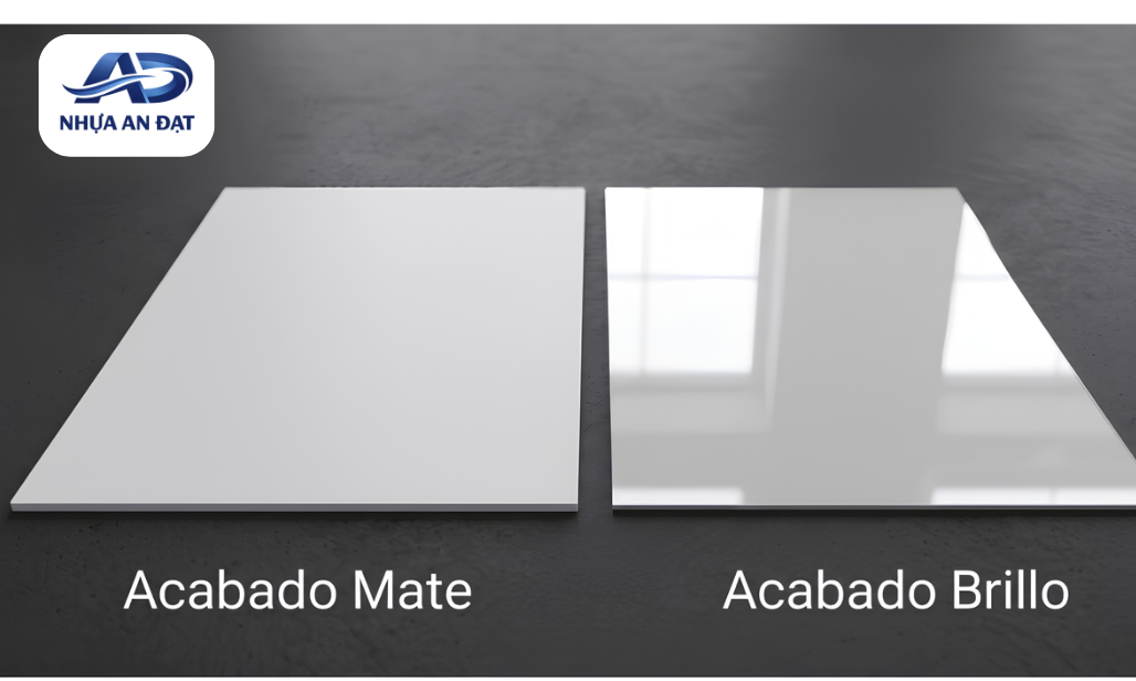 Độ bóng tấm PVC cứng phụ thuộc công thức hay máy?