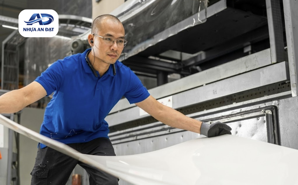 Tấm PVC võng không đều khi thermoforming do đâu?