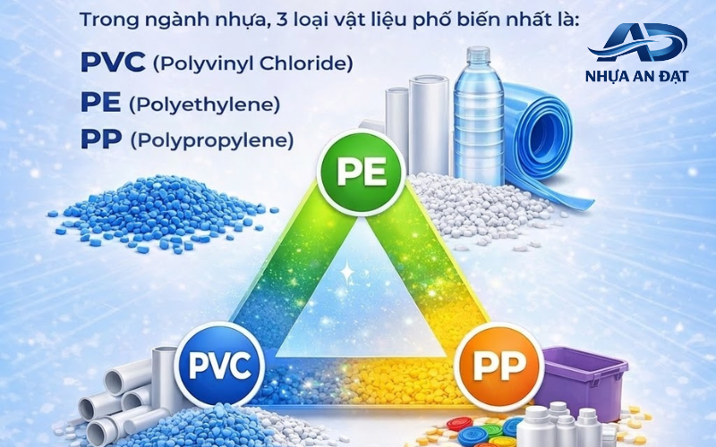 So Sánh Nhựa PVC, PE Và PP – Doanh Nghiệp Nên Chọn Loại Nào?
